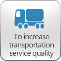 To increase transportation service quality